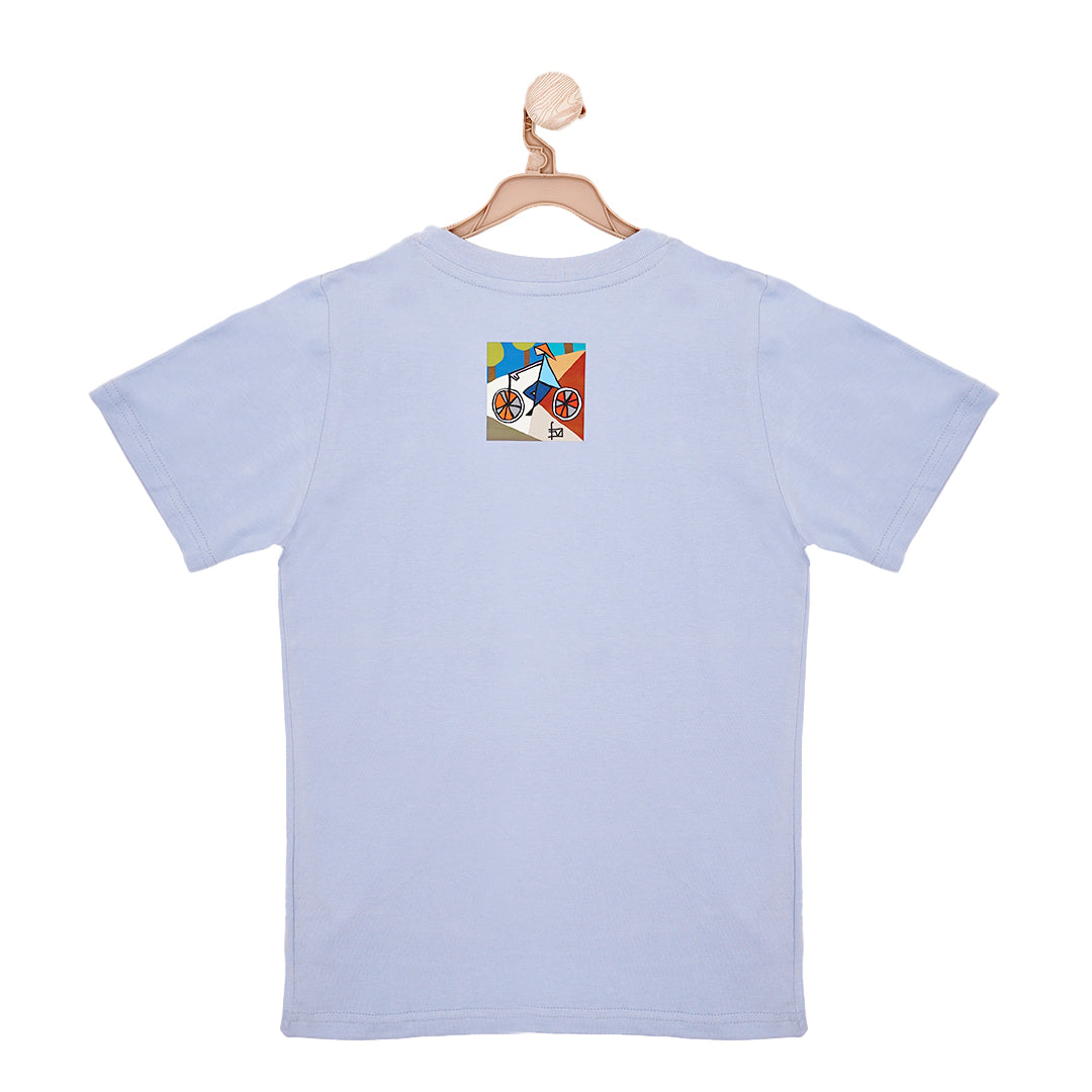 Geometric Cyclist Art T-Shirt