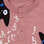 Ghousla Meri Billi Henley T-Shirt - Wood Rose