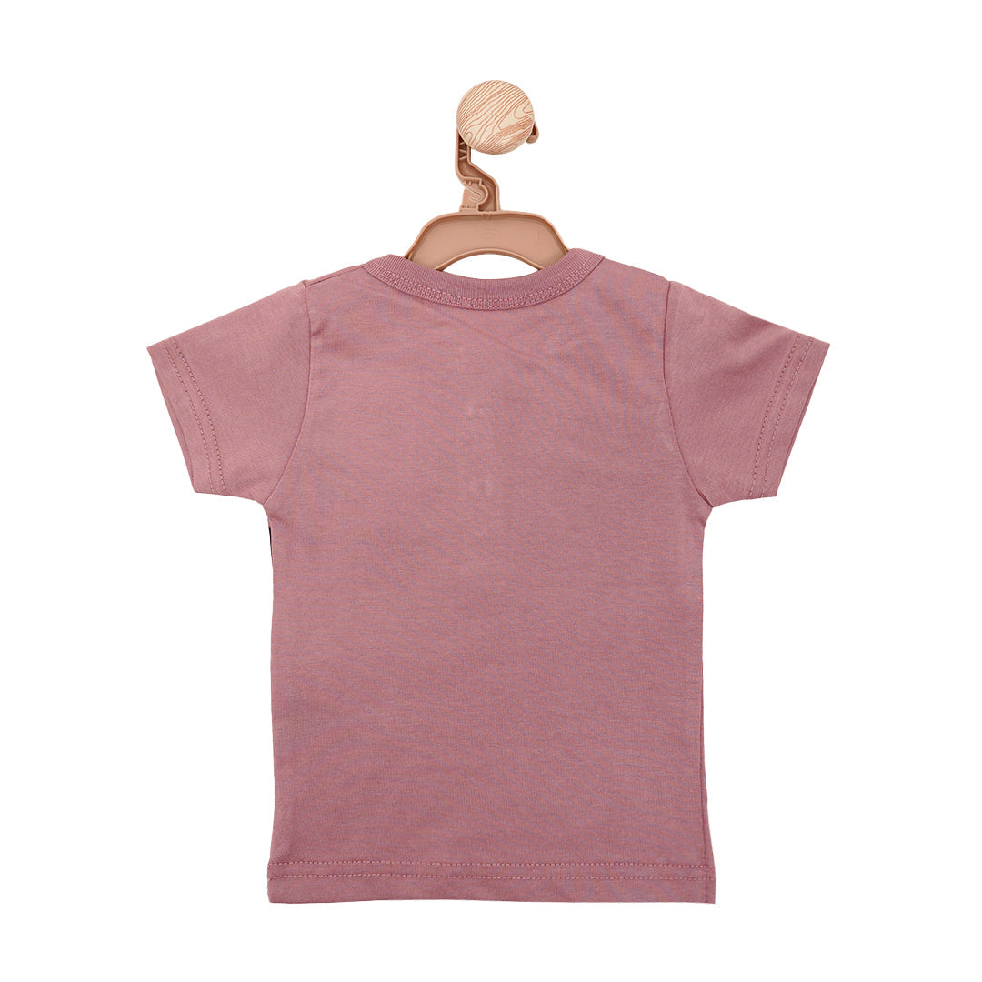 Ghousla Meri Billi Henley T-Shirt - Wood Rose