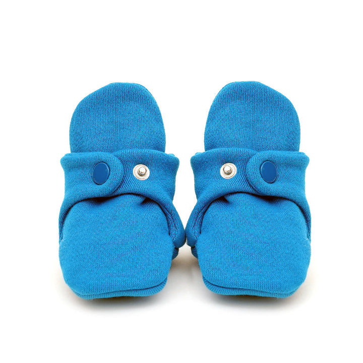 Let's Draw Big Blue Baby Shoes with Snap Closure