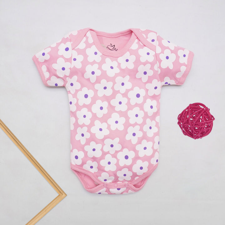 MILKY FLORA SHORT SLEEVE BODYSUIT