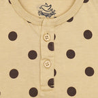 Polka Dot Henley T-Shirt