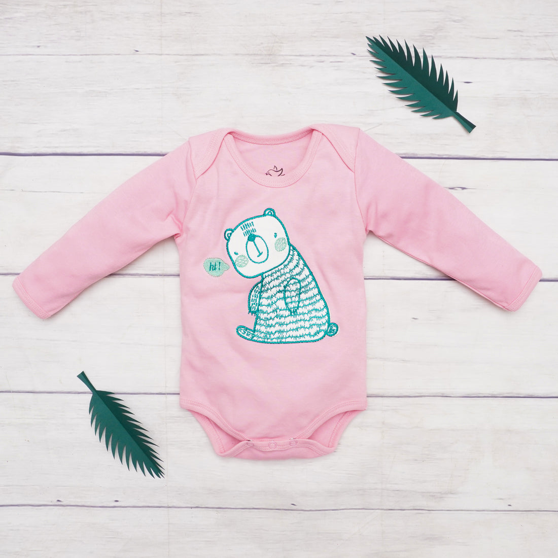 CUDDLY BEAR LONG SLEEVE BODYSUIT