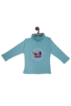 Aaloo Miyan Turtle Neck Sweatshirt - Sky Blue
