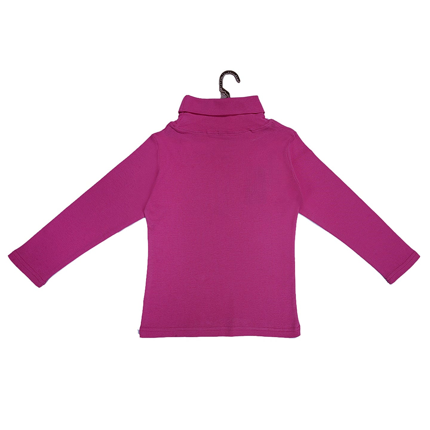 Ghari Pe Chooha Nacha Turtle Neck Sweatshirt - Magenta