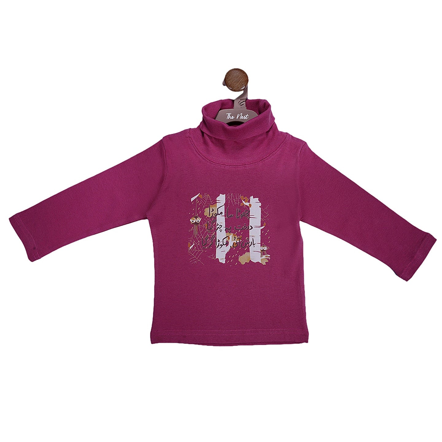 Chota Sa Makora Turtle Neck Sweatshirt - Dusty Rose