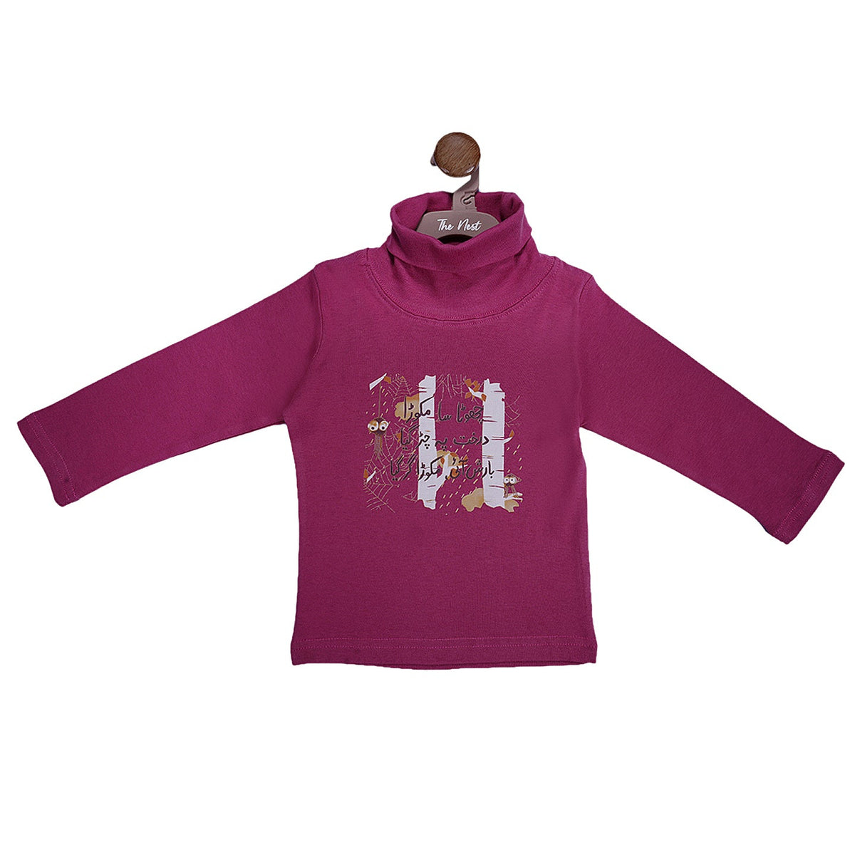 Chota sa makora Turtle-neck in Dusty Rose