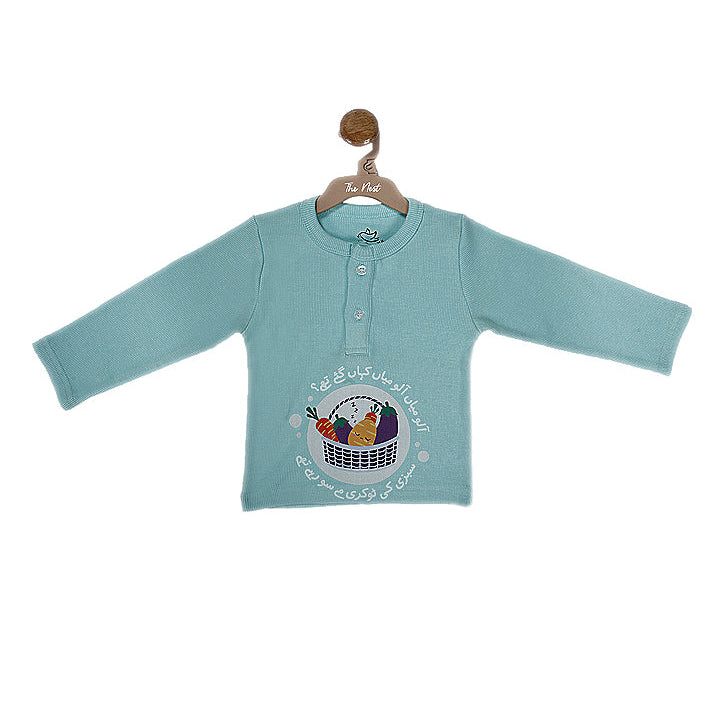 Aloo Miyan Pale Blue Full-sleeve tee