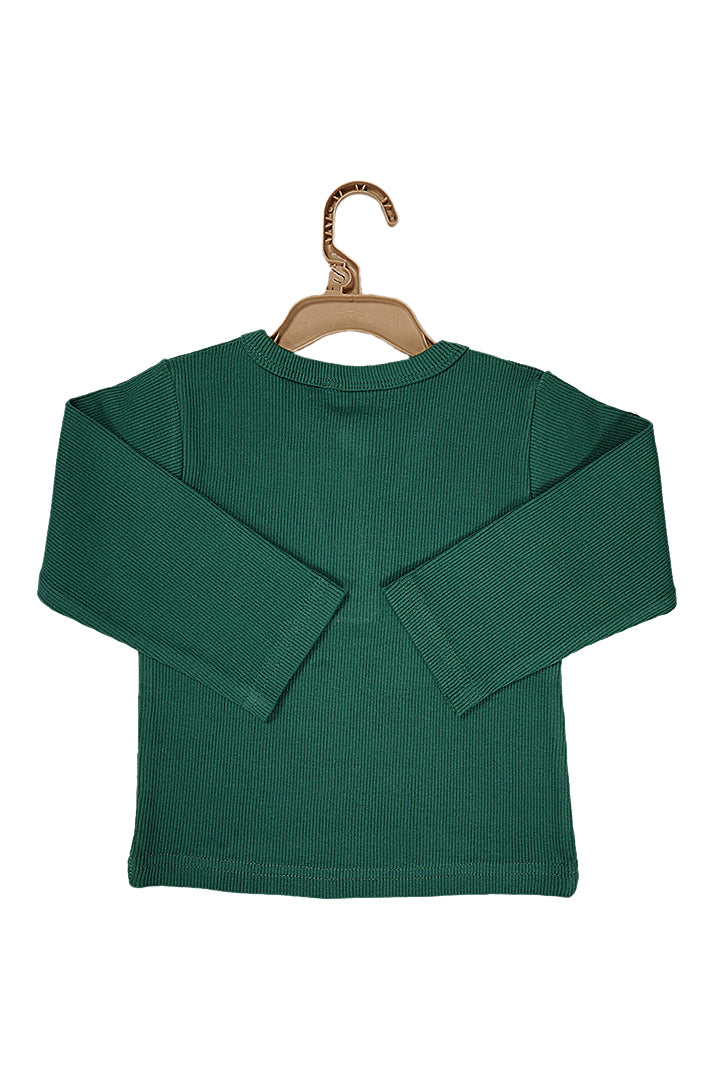 Billi Ke Bachon Ke Mozay Henley Sweatshirt - Jade Green