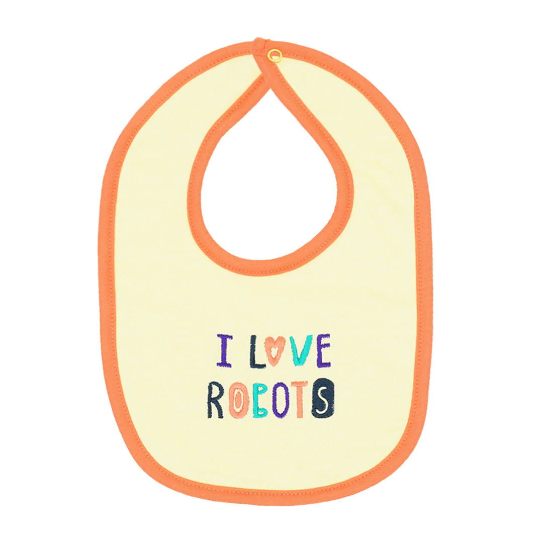 Robot Lemonade Color Baby Bib