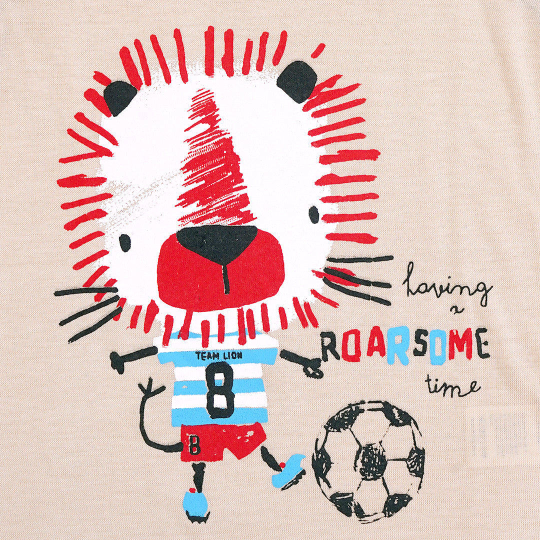 Roarsome Time Soccer Raglan T-Shirt
