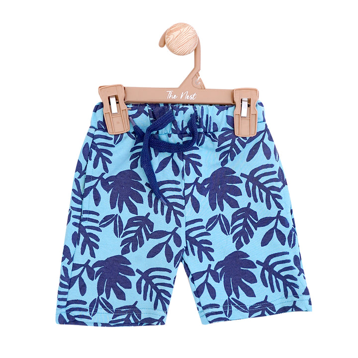 Tropical teal shorts