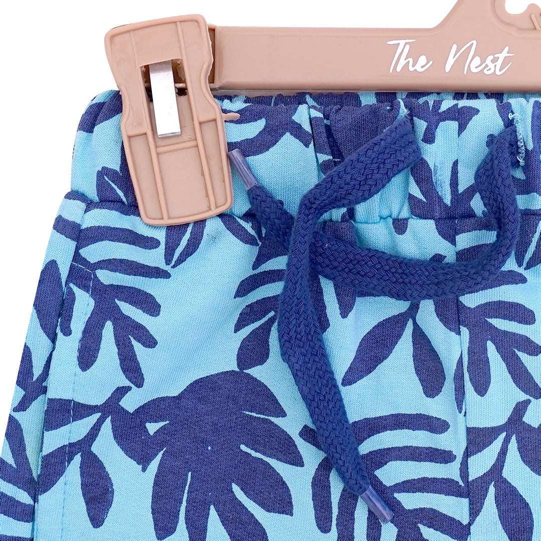 Tropical teal shorts