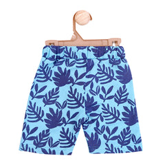 Tropical teal shorts
