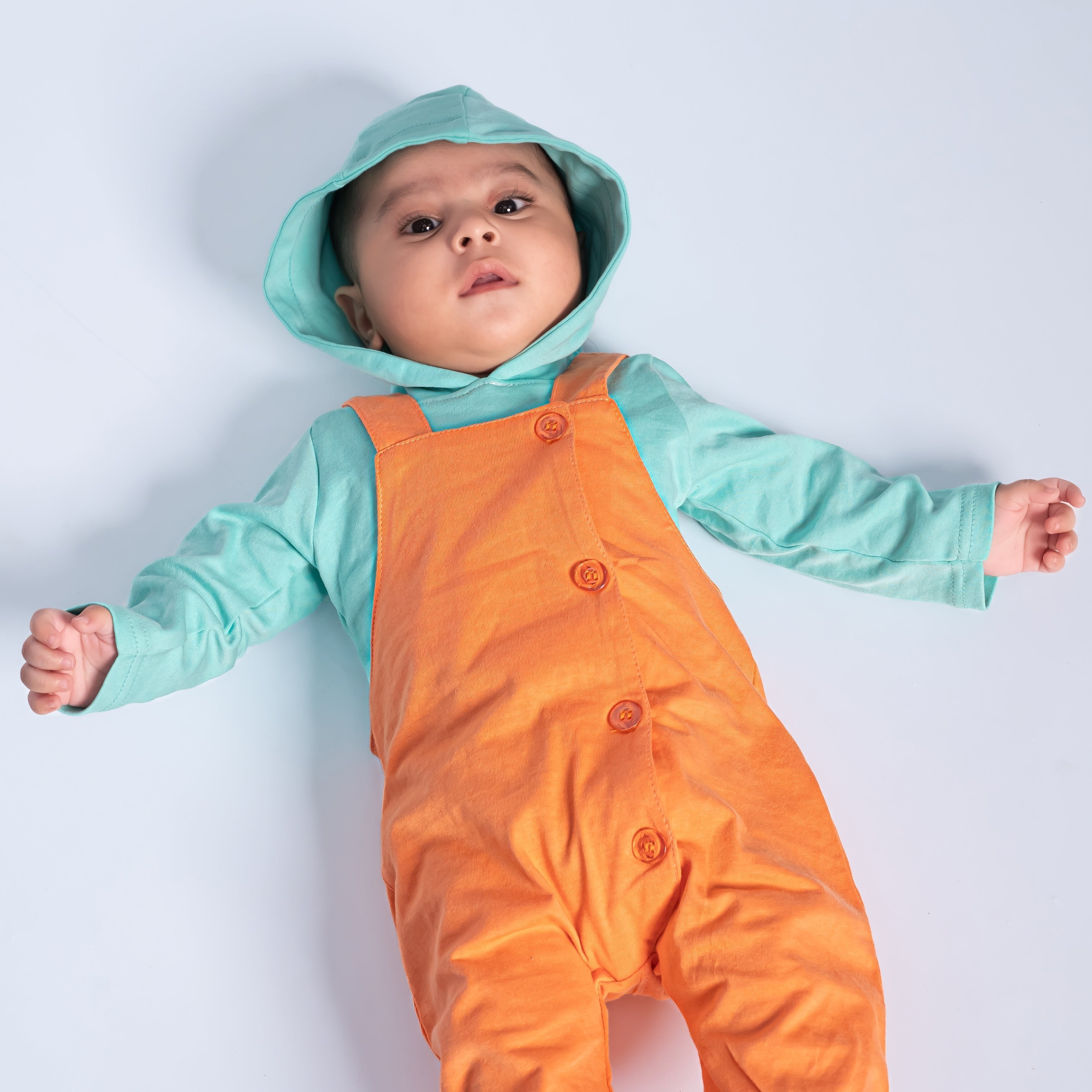 Retro Baby Onesie Dungaree
