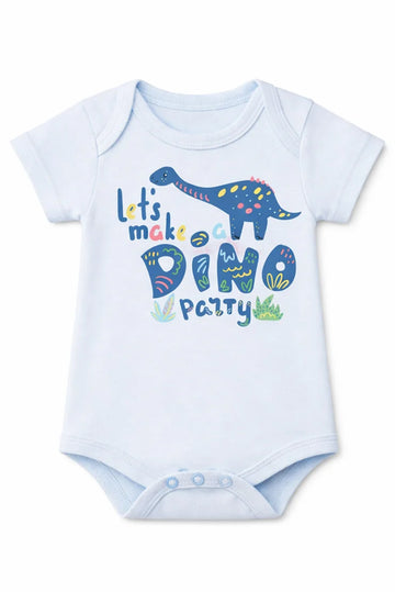 Short Sleeve Bodysuit Ice Melt Dino Party DTF