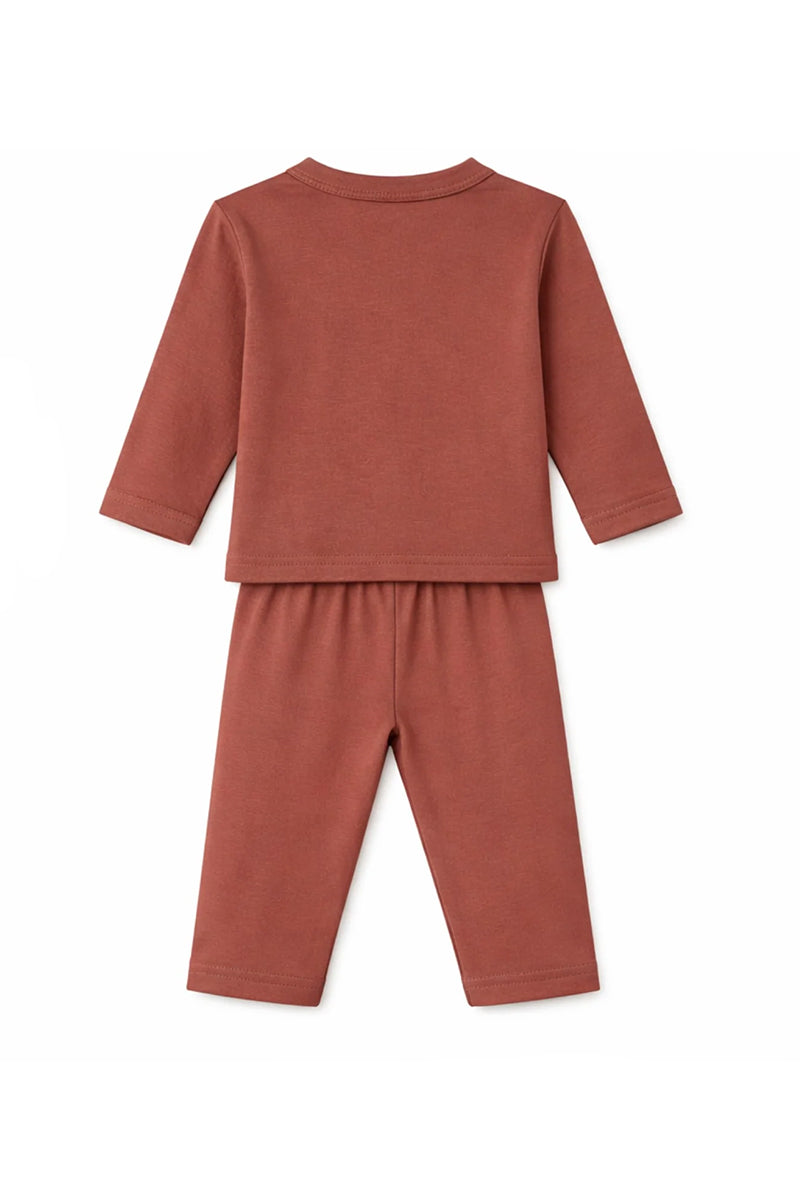 Jabla + Pajama: Premium Cotton-Blend "Dream Big" Rust Casual Essentials