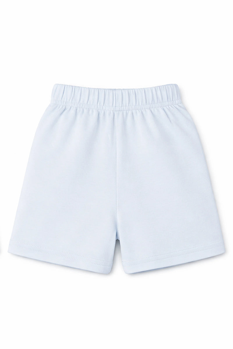 Shorts: Premium Cotton Light Blue "Dream Big" Graphic Casual Essentials and Active Playwear
