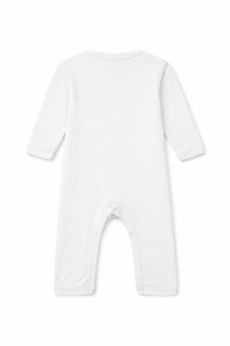 Ivory Heart Baby Sleepsuit