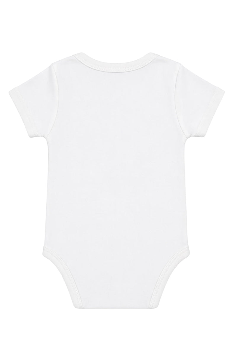 Short-Sleeve Bodysuit: Premium Cotton-Blend "Fruits Ghousla" White Daily Casual Wear