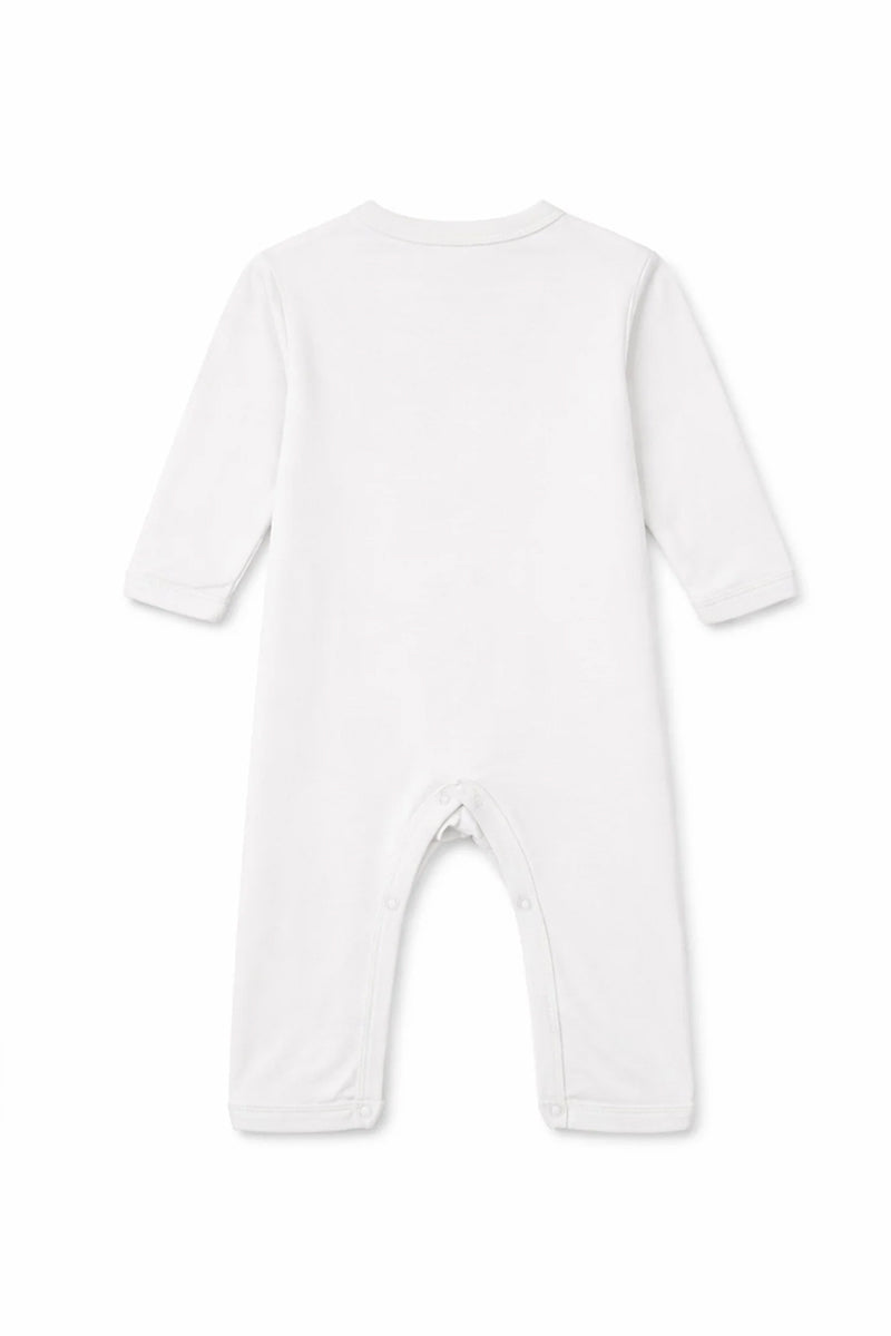 White Welcome Baby Sleepsuit