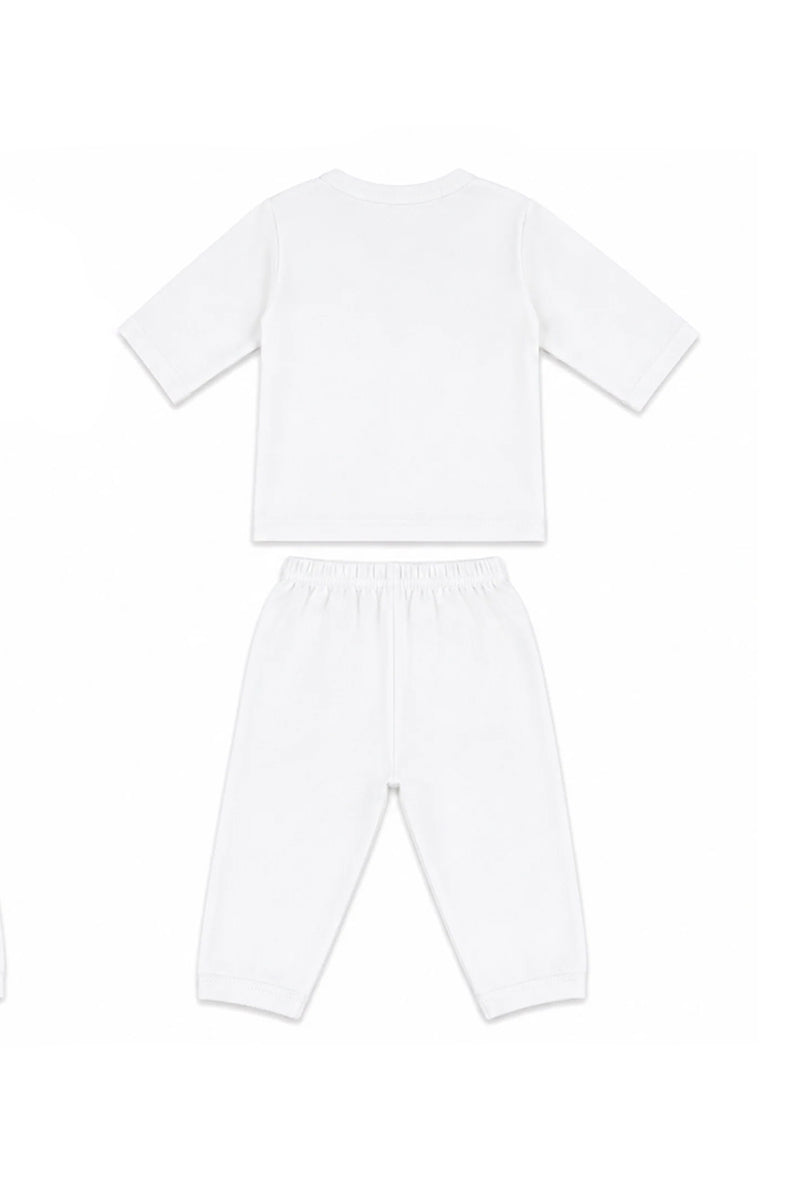 Jabla + Pajama: Premium Cotton-Blend "Hot Balloon" White Casual Essentials