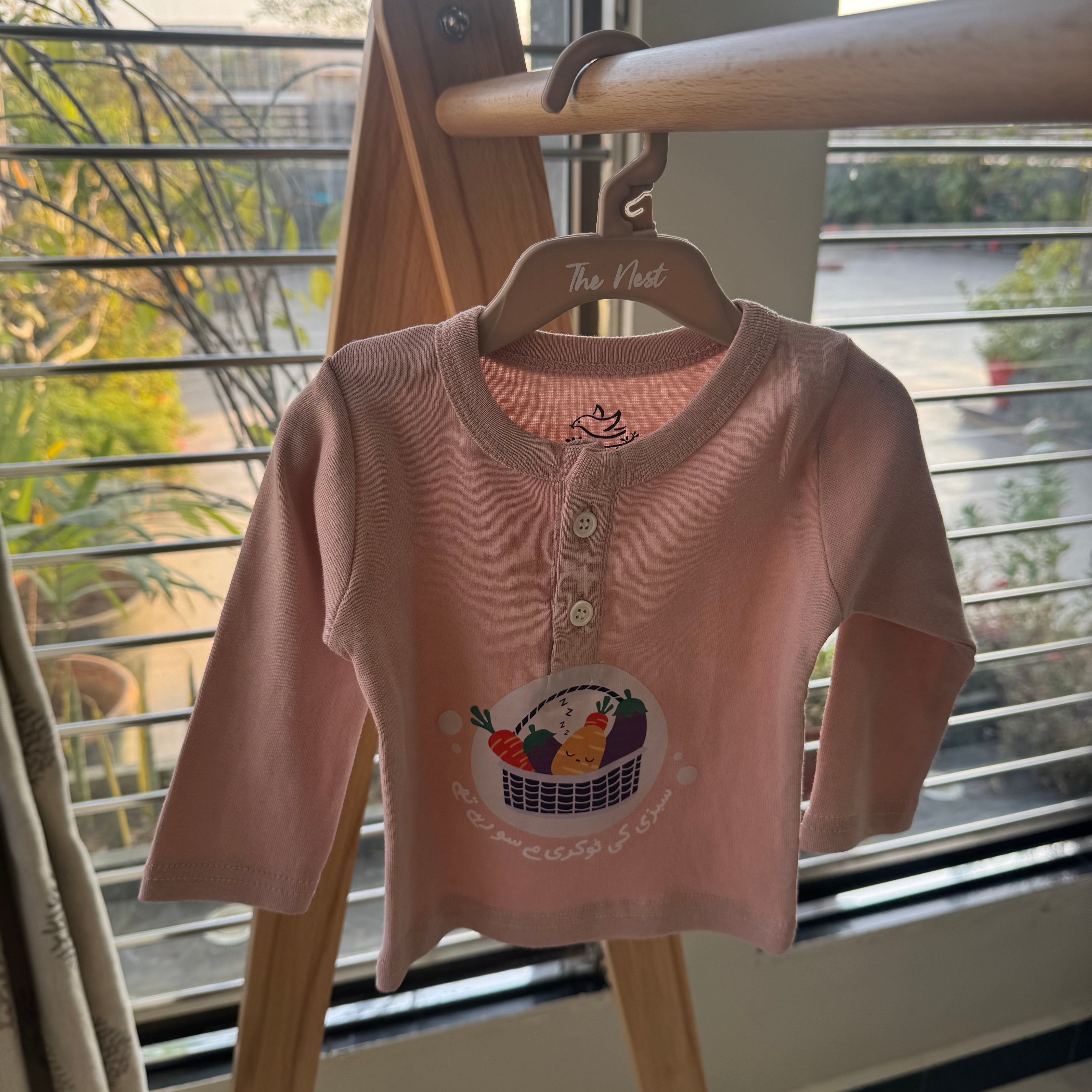 Sabzi Ke Tokray Kashmiri Pink Henley