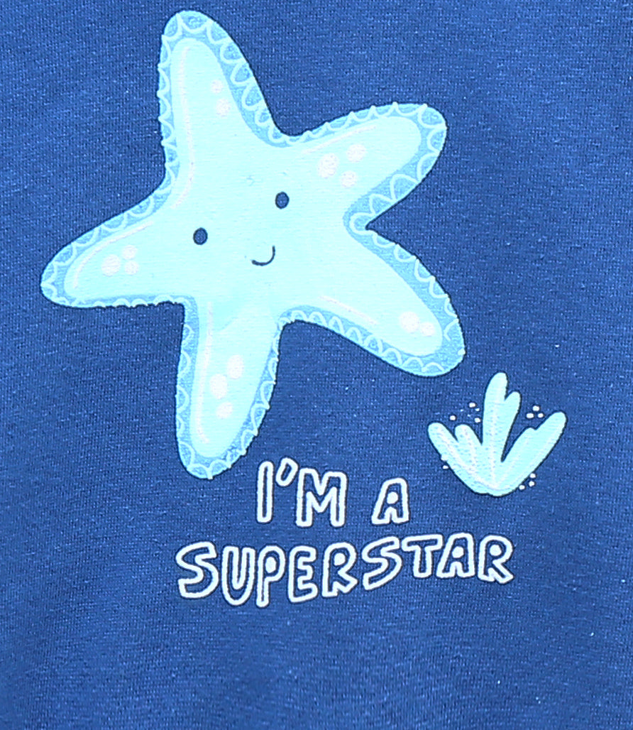 Happy Starfish Round Neck Sweatshirt