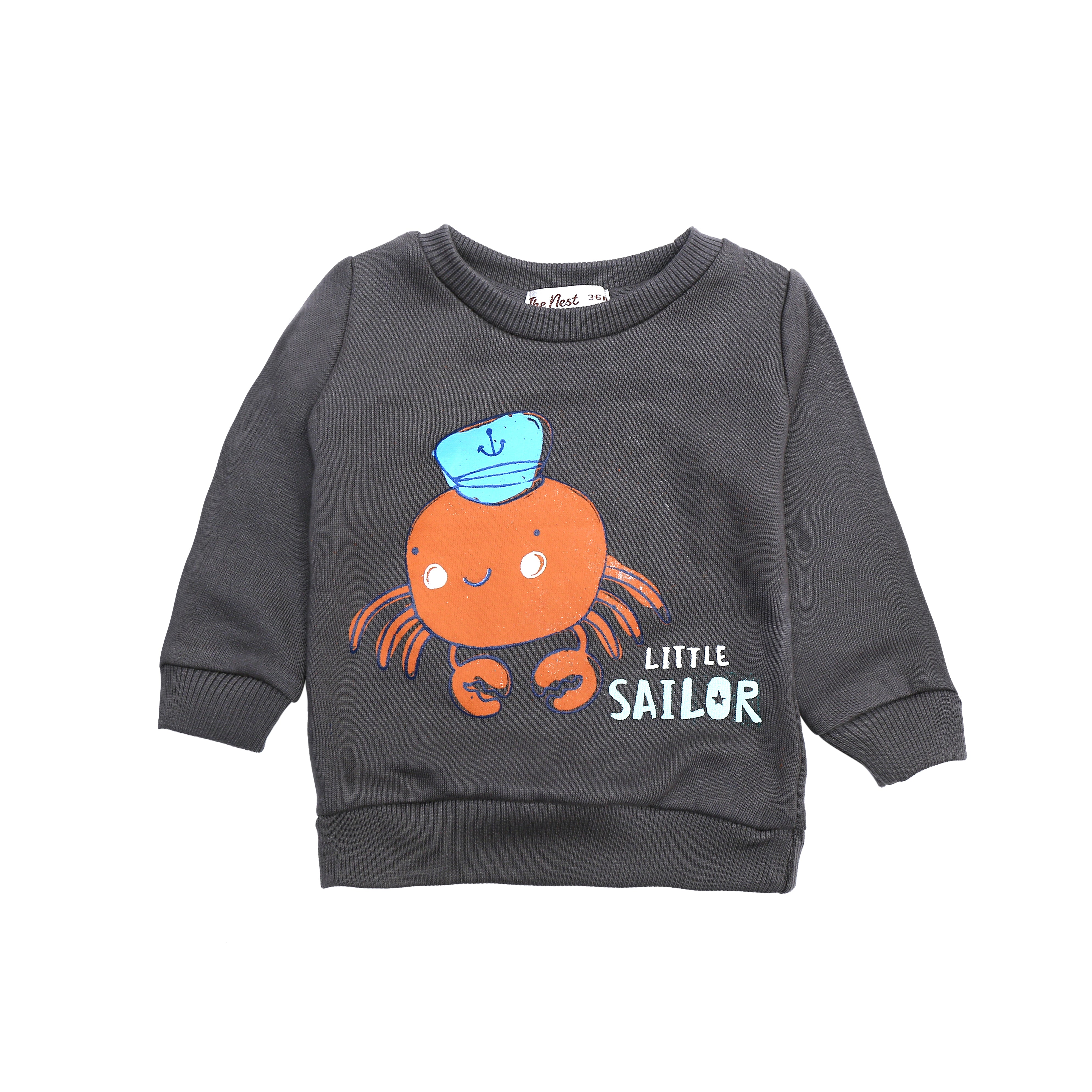 Little Sailor Round Neck Sweatshirt