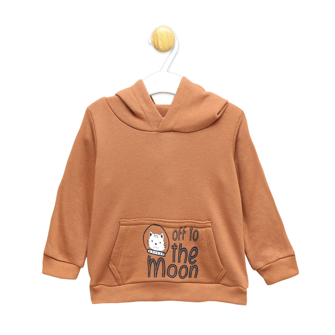 Off to the moon hooded jacket