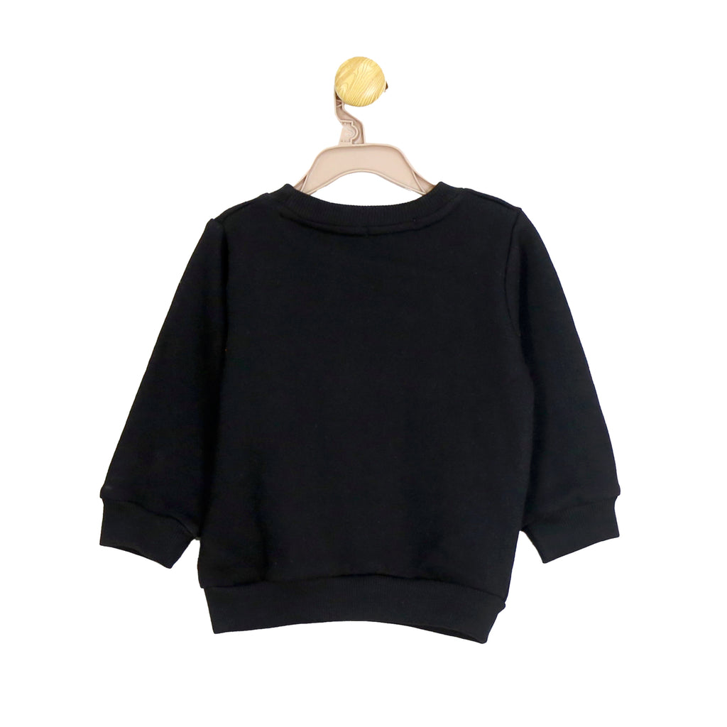 Hula Hoop Off To Moon Round Neck Sweatshirt