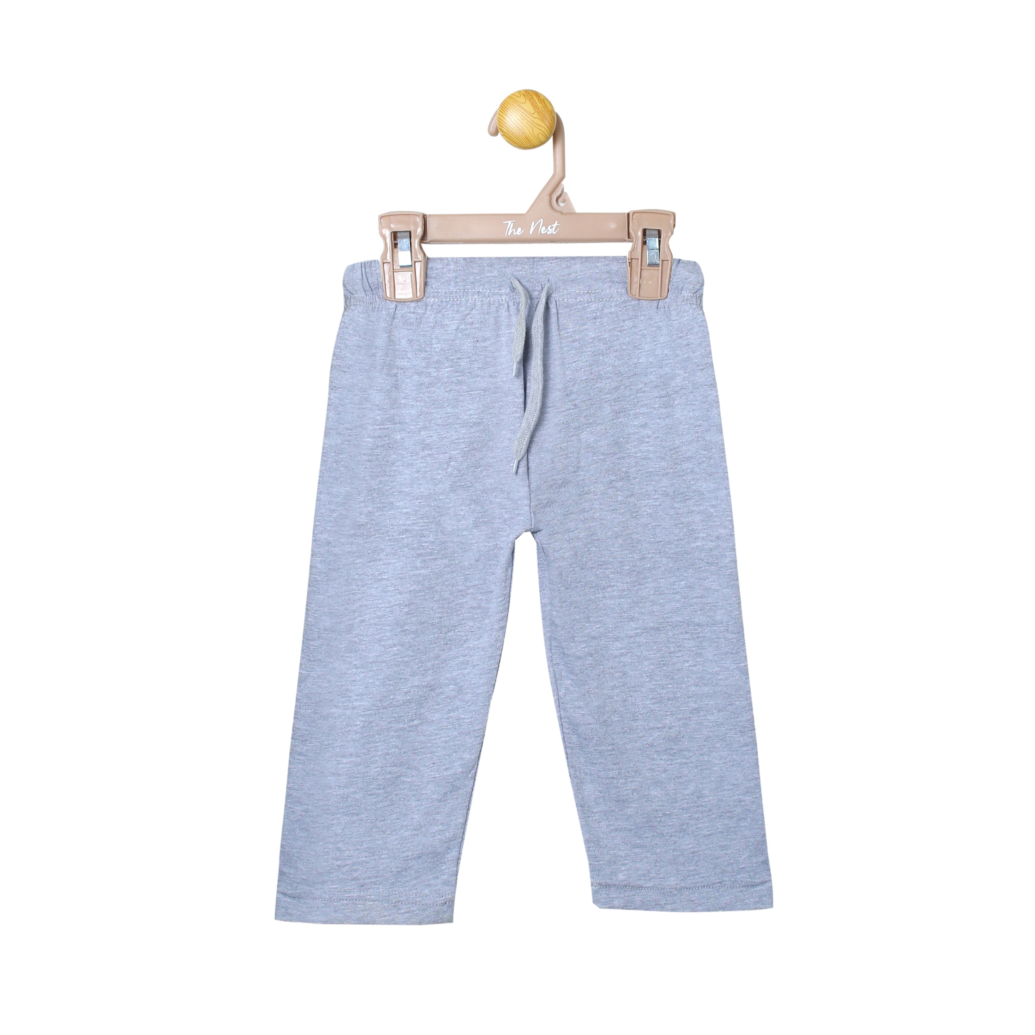 Boys' Baba and Mama Navy and Grey Urdu Scribble and Animation "MAMA KI JAAN" Print T-Shirt & Pajama Set