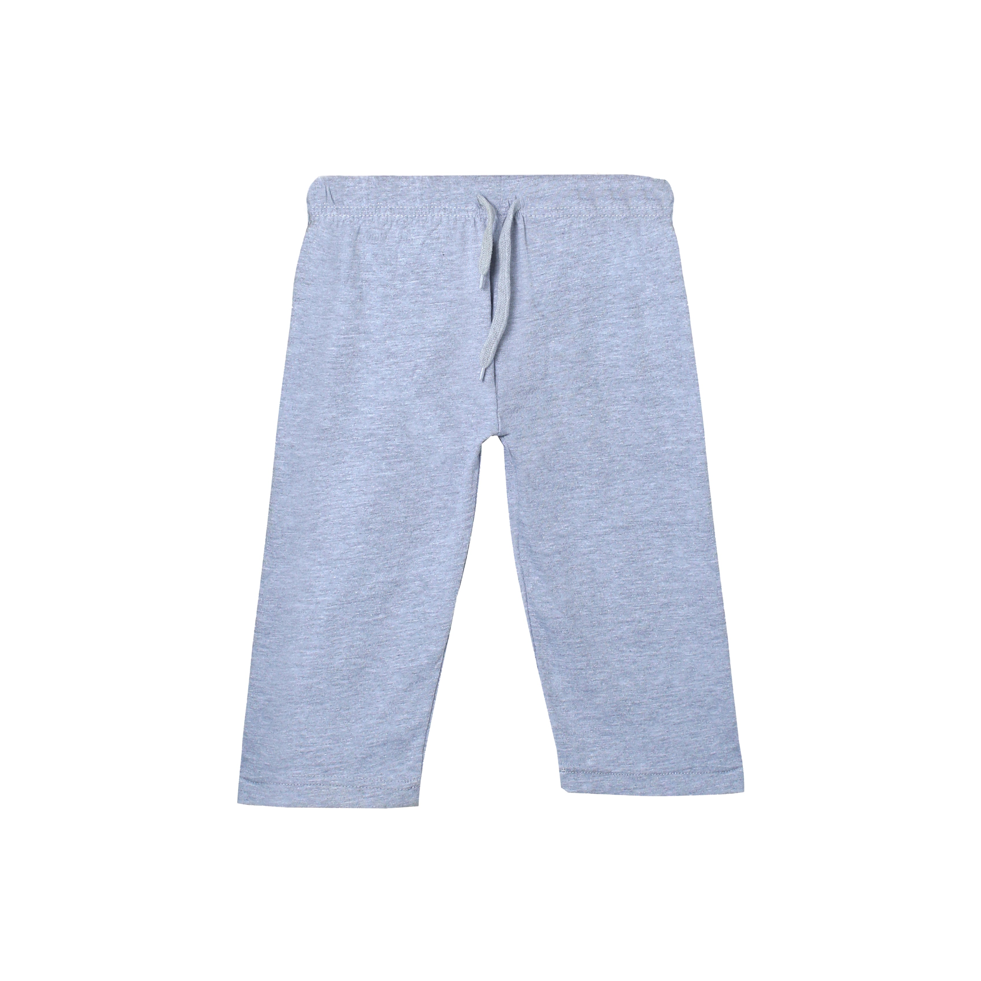 Girls' Baba and Mama Navy and Grey Urdu Scribble and Animation "BABA KI JAAN" Print T-Shirt & Pajama Set