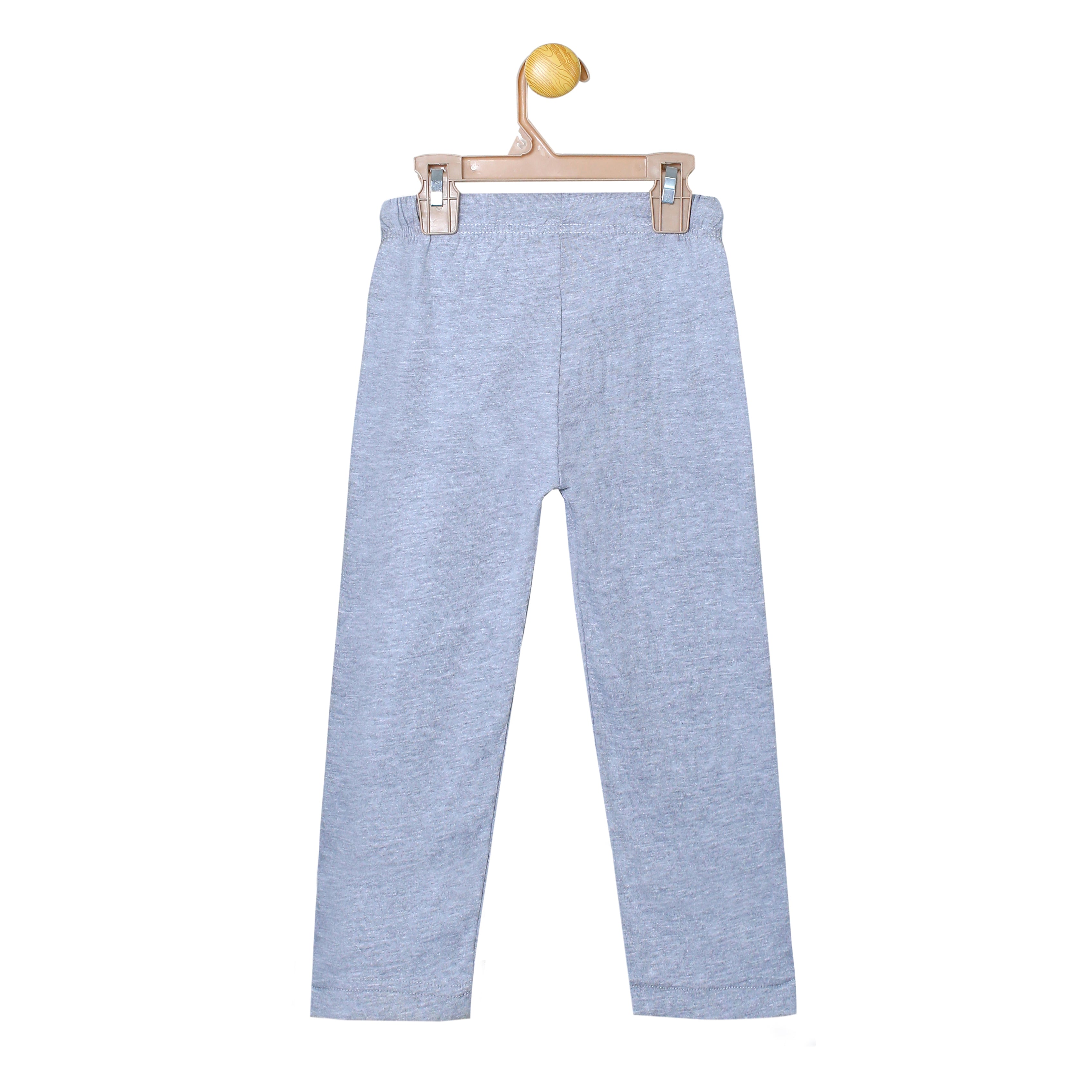 Women's Baba and Mama Navy and Grey Urdu Scribble and Animation Print T-Shirt & Trouser Set