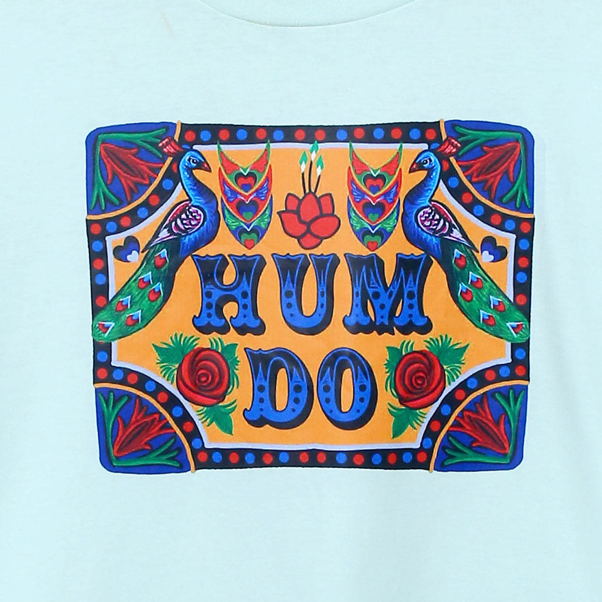 Men's Hum Do Light Mint and Pastel Sea Green Truck Art Print T-Shirt & Trouser Set