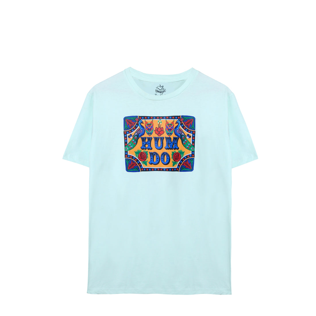 Men's Hum Do Light Mint and Pastel Sea Green Truck Art Print T-Shirt & Trouser Set