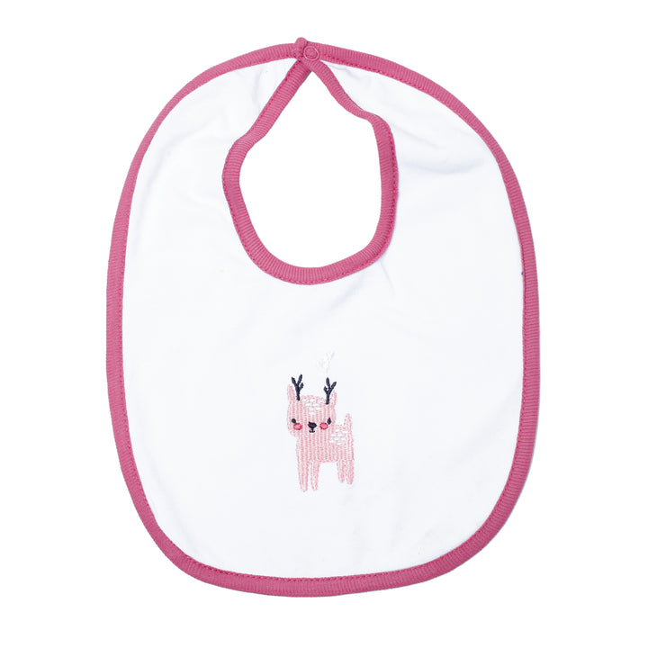 Autumn Forest Pink Bordered Bib