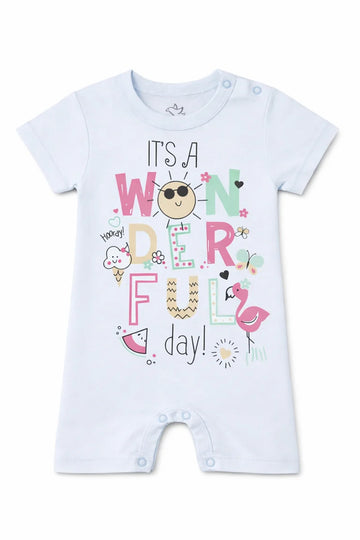 Short Sleeve Romper Ice Melt Wonderful DTF