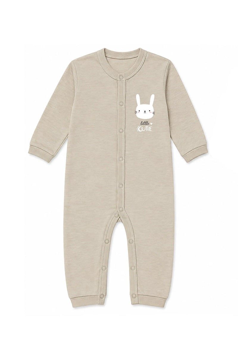 Beige Cutie Baby Sleepsuit