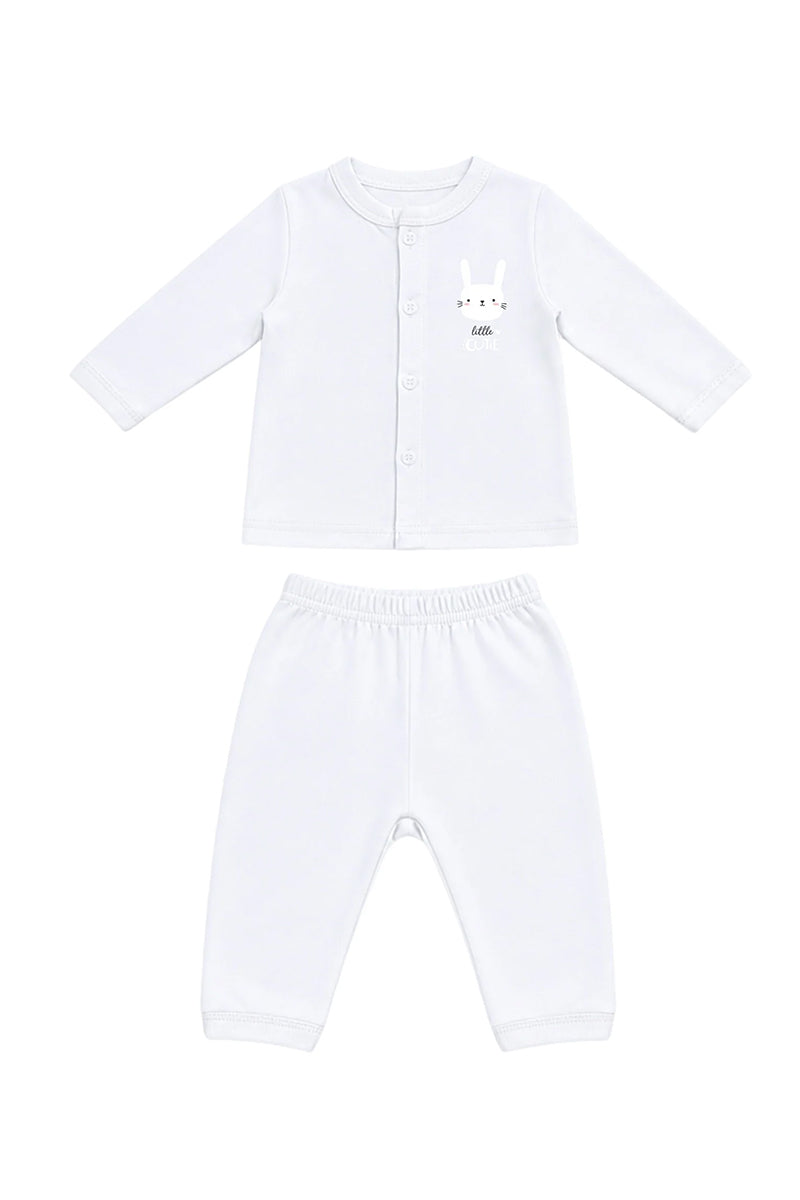 Jabla + Pajama: Premium Cotton-Blend "Little Cutie" Wood Ash Casual Essentials