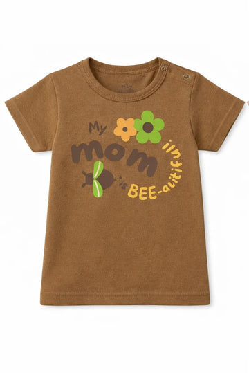 Short Sleeve T-Shirt Brown My Mom DTF