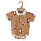 Skating Tiger Collared Bodysuit