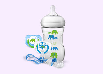 Philips Avent Natural 260ML Elephant Design Gift Set (SCD627/13)