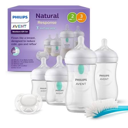 Natural Newborn Gift Set (SCD657/11) Air-free vent