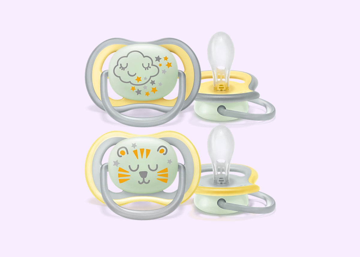 Soother Air Nighttime 18M+ (SCF376/01) Star/Tiger PK2
