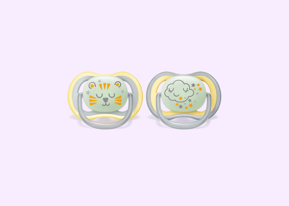 Soother Air Nighttime 18M+ (SCF376/01) Star/Tiger PK2