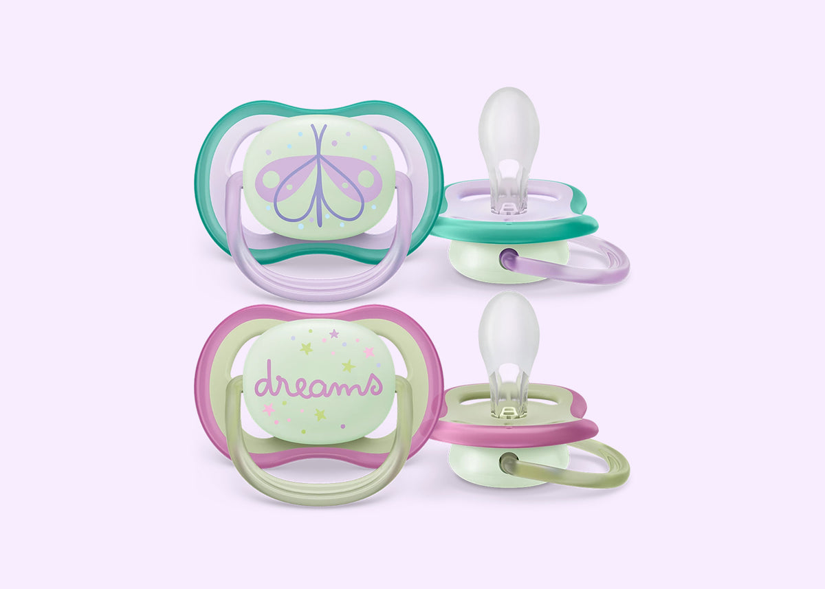 Soother Air Nighttime 0-6M PK2 (SCF376/19) Girl Btfy/Dream