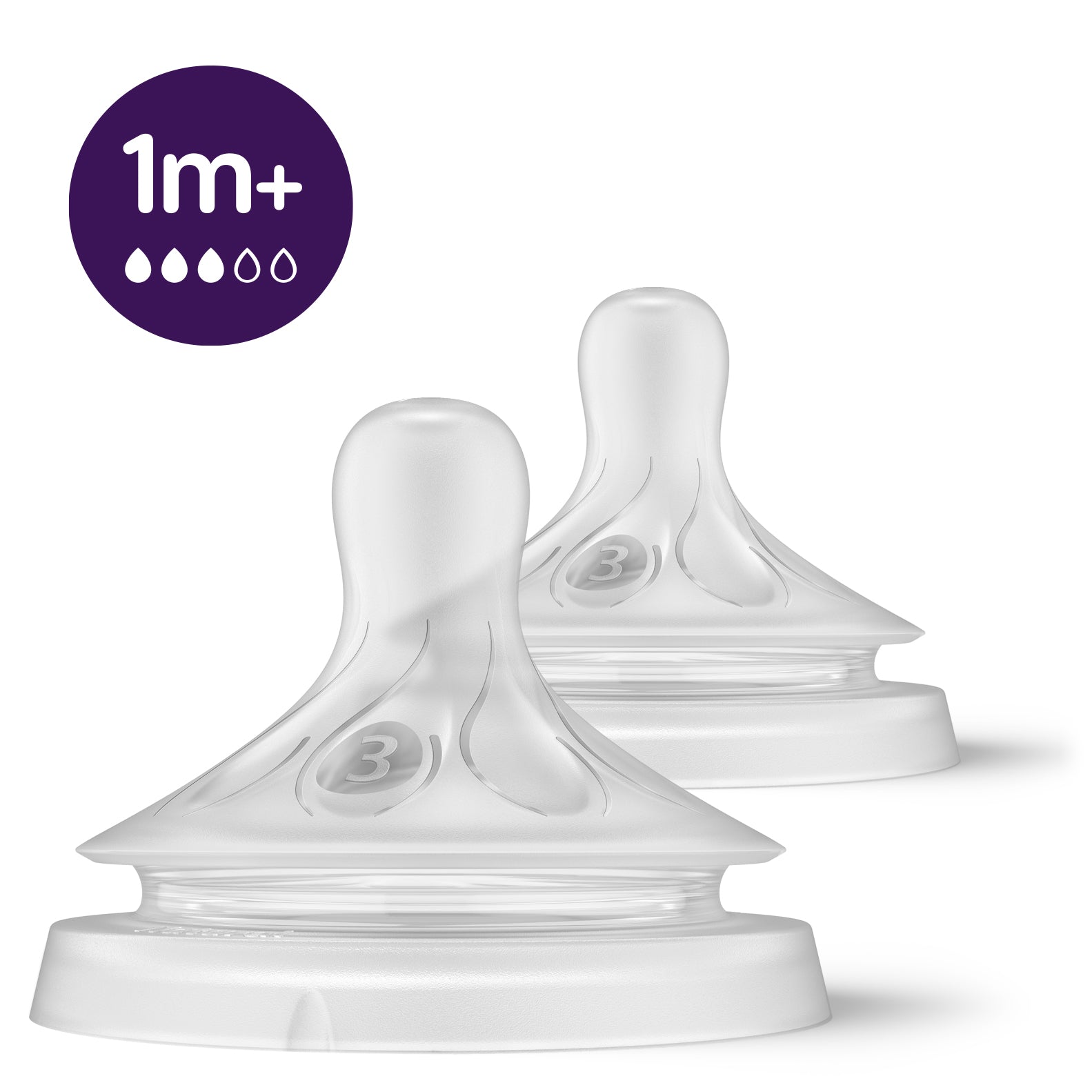 Philips Avent Natural Response 1m+ Nipple PK2 (SCY963/02)