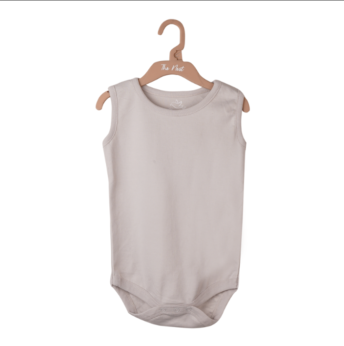 White Essential Sleeveless Bodysuit
