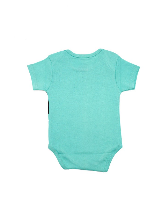 Ghousla Short Sleeve Bodysuit Aqua